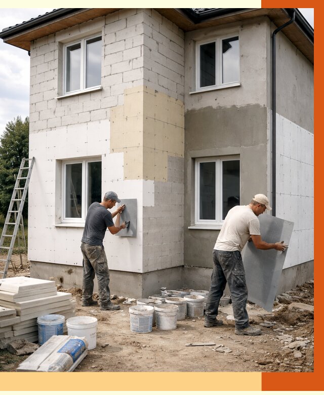 Утепление дома из газобетона в Нижневартовске от 4351 руб./м² — заказать у ТепломастерНжт